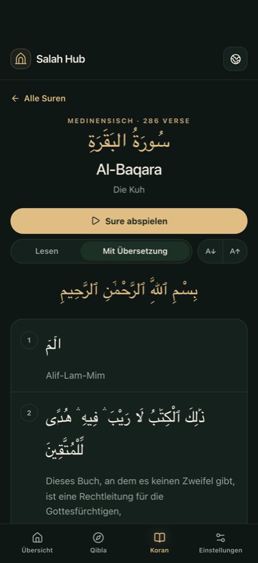 Mit Übersetzung